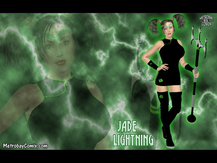 Jade Lightning wallpaper